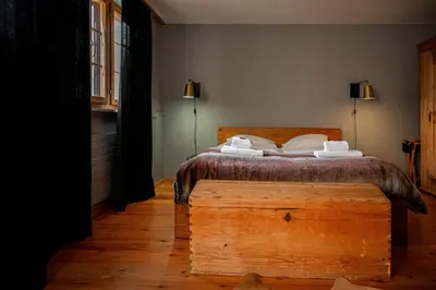 Ein Bett oder Betten in einem Zimmer der Unterkunft Chalet Ruthchen