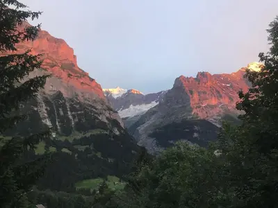 Naturlandschaft in der Nähe des Chalets