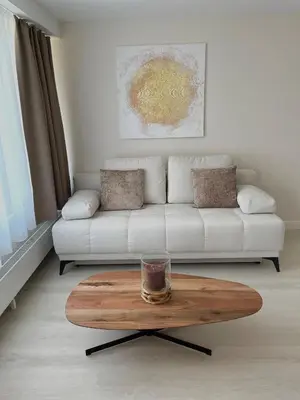 Ein Sitzbereich in der Unterkunft Apartment Panorama
