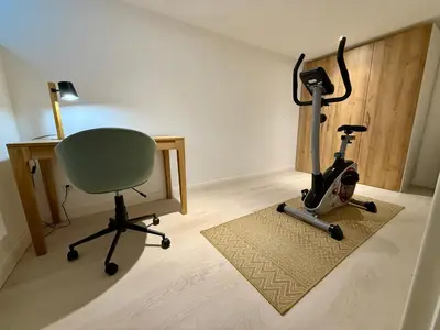 Das Fitnesscenter und/oder die Fitnesseinrichtungen in der Unterkunft Apartment Panorama