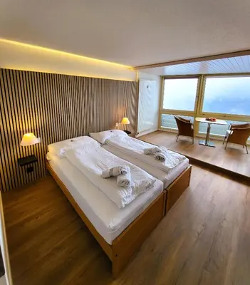 Ein Bett oder Betten in einem Zimmer der Unterkunft Hotelwohnung Superior-Suite