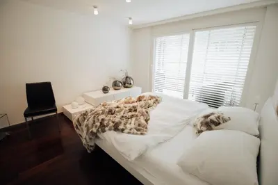 Ein Bett oder Betten in einem Zimmer der Unterkunft Haus Montanara