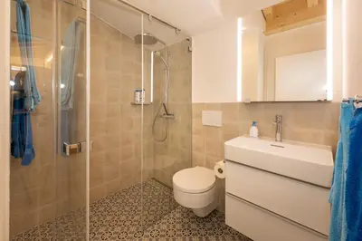 Ein Badezimmer in der Unterkunft Haus Rubin