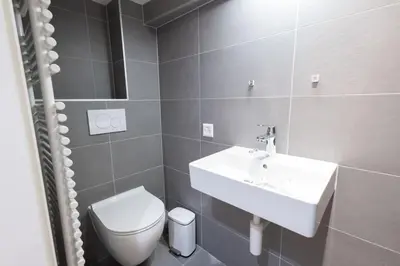 Ein Badezimmer in der Unterkunft Studio-duplex Tower