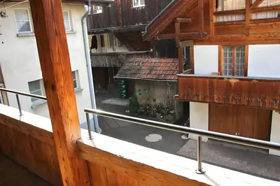 Ein Balkon oder eine Terrasse in der Unterkunft Zentral, free Parking, WIFI, nähe Bahnhof, Shops