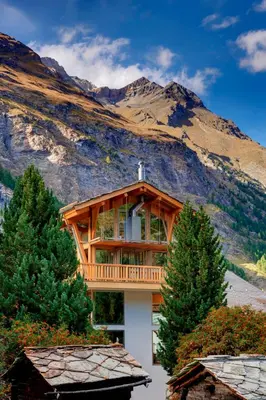 Naturlandschaft in der Nähe des Chalets