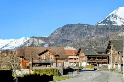 Ein allgemeiner Bergblick oder ein Berglick von der Ferienwohnung aus