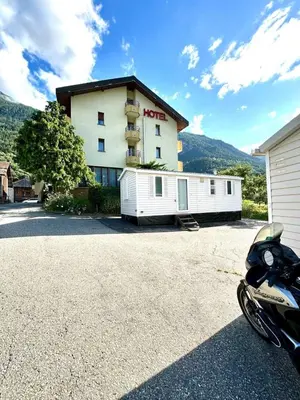 Ein allgemeiner Bergblick oder ein Berglick von der Ferienwohnung aus