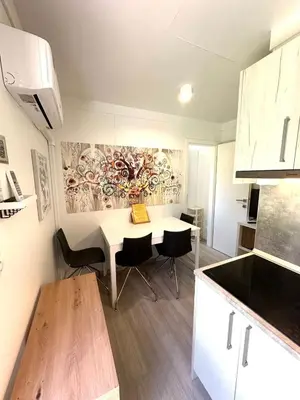Küche/Küchenzeile in der Unterkunft LuxCube 3
