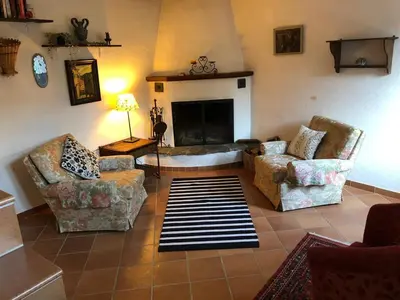Ein Sitzbereich in der Unterkunft Come stay in our Little Nest