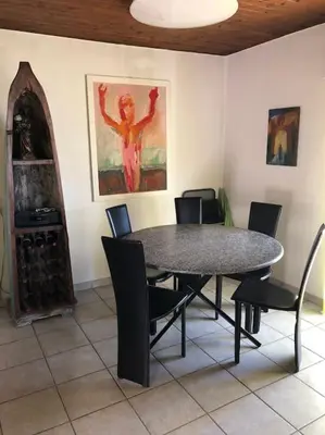 Ein Sitzbereich in der Unterkunft Sunny and cozy flat with breathtaking views