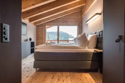 Ein Bett oder Betten in einem Zimmer der Unterkunft Apartment Neuenhaus 4.5 – GRIWA RENT AG