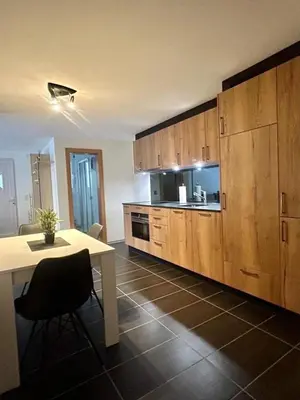 Küche/Küchenzeile in der Unterkunft Gemütliche Wohnung mit Bergblick