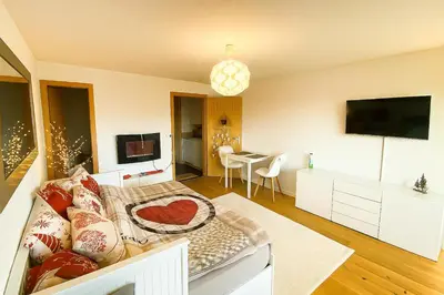 TV/Unterhaltungsangebot in der Unterkunft Studio cosy au calme avec terrasse vue sur Alpes