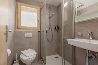 Ein Badezimmer in der Unterkunft Charmant studio rénové à Grimentz