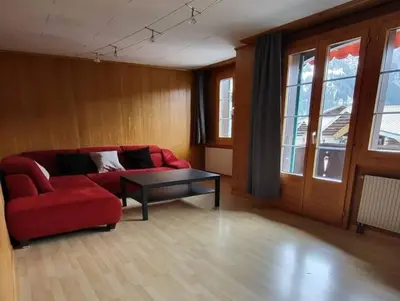 Ein Sitzbereich in der Unterkunft Chalet Engi Apt. 3 for up to 8 People