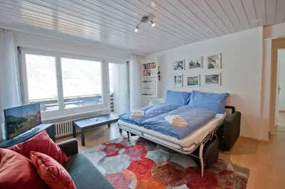 Ein Bett oder Betten in einem Zimmer der Unterkunft Haus Arola, Apartment Hirle