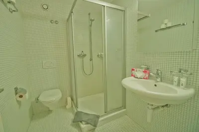 Ein Badezimmer in der Unterkunft Haus Arola, Apartment Hirle