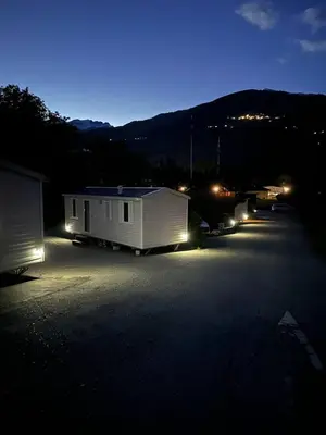 Ein allgemeiner Bergblick oder ein Berglick von der Ferienwohnung aus