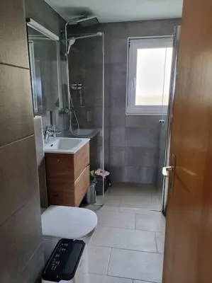 Ein Badezimmer in der Unterkunft Appartement 3 pièces à Anzère
