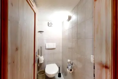 Ein Badezimmer in der Unterkunft Gadmen Alpenrose, Switzerland