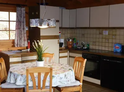 Küche/Küchenzeile in der Unterkunft Chalet Schneeflöckli