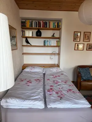 Ein Bett oder Betten in einem Zimmer der Unterkunft Gemütliches Studio im Zentrum