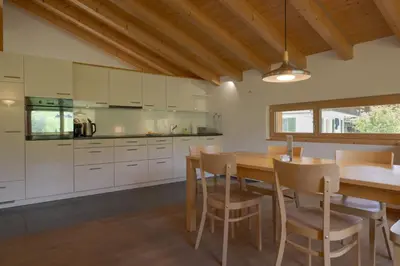 Küche/Küchenzeile in der Unterkunft Chalet Eigerlicht