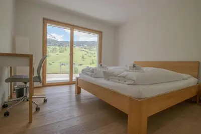 Ein Bett oder Betten in einem Zimmer der Unterkunft Chalet Eigerlicht