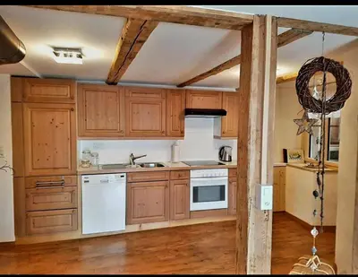 Küche/Küchenzeile in der Unterkunft Chalet Mönchsblick