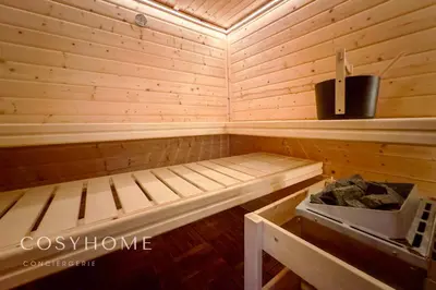 Grundriss der Unterkunft AmBach l Vue exceptionnelle l Sauna