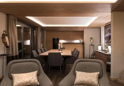 Ein Sitzbereich in der Unterkunft Top Lage, viel Platz & Komfort by ZermattStays