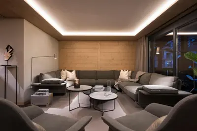 Ein Sitzbereich in der Unterkunft Top Lage, viel Platz & Komfort by ZermattStays
