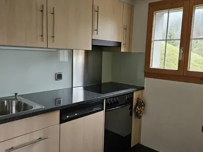 Küche/Küchenzeile in der Unterkunft Apartment Burkhalter by Interhome
