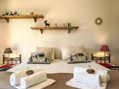 Ein Sitzbereich in der Unterkunft Apartment Chamois AZ10 by Interhome