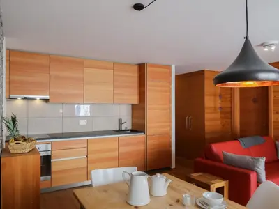 Küche/Küchenzeile in der Unterkunft Apartment Rosablanche E003A by Interhome