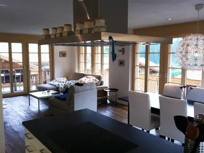 Ein Sitzbereich in der Unterkunft Apartment Mühleport 1 by Interhome