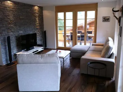 Ein Sitzbereich in der Unterkunft Apartment Mühleport 1 by Interhome