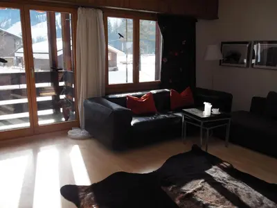 Ein Sitzbereich in der Unterkunft Apartment Rothenbach by Interhome