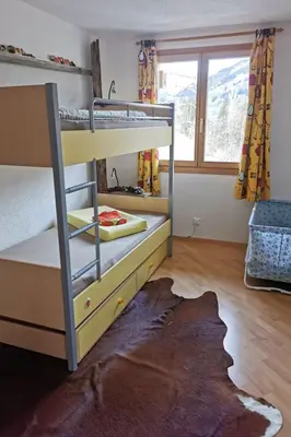 Ein Bett oder Betten in einem Zimmer der Unterkunft Apartment Strubelblick EG by Interhome