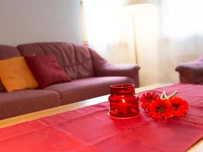 Ein Sitzbereich in der Unterkunft Apartment Haus Evita by Interhome
