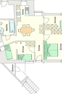 Grundriss der Unterkunft Apartment Mier Gfallt's by Interhome
