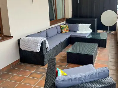 Ein Sitzbereich in der Unterkunft Apartment Ringstrasse Apt 324 by Interhome