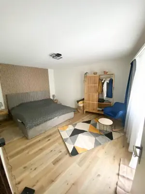 Ein Sitzbereich in der Unterkunft Appartement moderne et spacieux avec 2 belles terrasses vu sur montagne