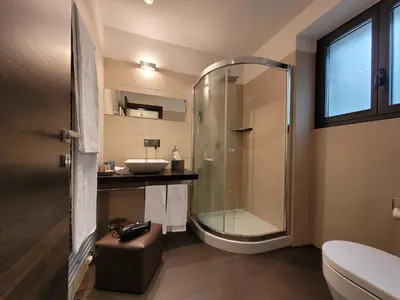 Ein Badezimmer in der Unterkunft Ristorante Tentazioni