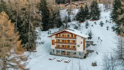 Chalet de l Ours im Winter