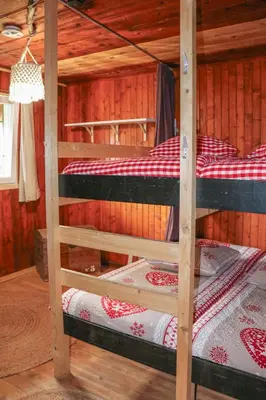 Ein Bett oder Betten in einem Zimmer der Unterkunft Ô Bercail
