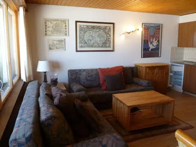 Ein Sitzbereich in der Unterkunft Studio Dixence 115 by Interhome