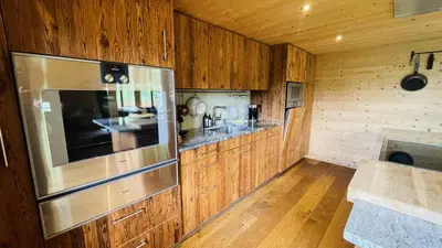 Küche/Küchenzeile in der Unterkunft Chalet Caramelle