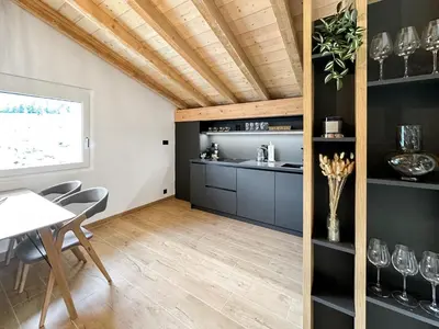 Küche/Küchenzeile in der Unterkunft Dynastic Penthouse - 4 Valleys - Swiss Alps